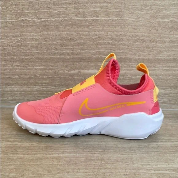 NIKE NIB Girls Size 4.5 Flex Runner 2 Coral Citron Sneakers Athletic Shoes - Picture 10 of 12